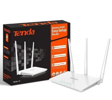 The Tenda F3 N300 router is a 300Mbps wireless router with three external antennas for enhanced coverage and signal strength. It features a 2.4GHz band, supports IEEE 802.11b/g/n standards, and offers multiple operating modes including Router, Universal Repeater, Access Point, and WISP. The router also includes features like bandwidth control, parental controls, and a guest network.